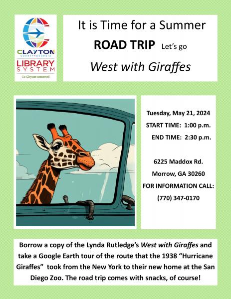 Image for event: Bookclub West with Giraffes