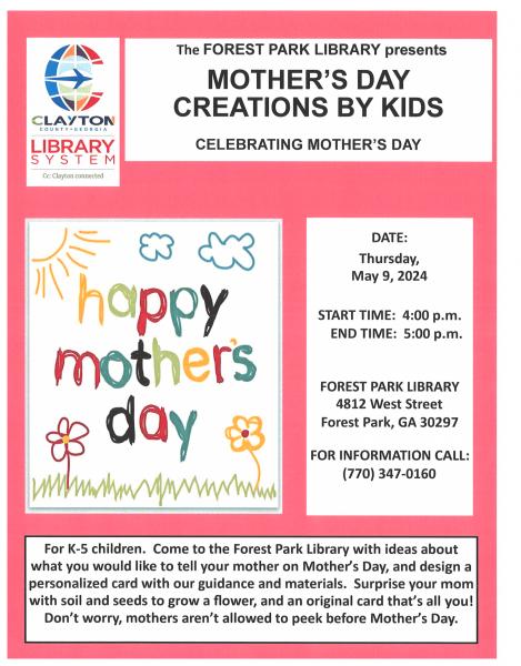 Image for event: Mother's Day Creations By Kids