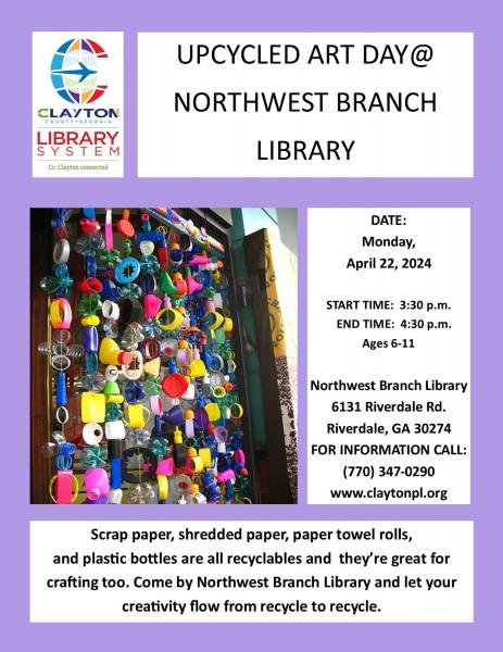 Image for event: Upcycled Art Day @ Northwest Branch Library