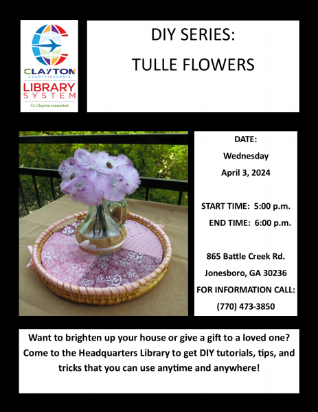 Image for event: DIY Series: Tulle Flowers