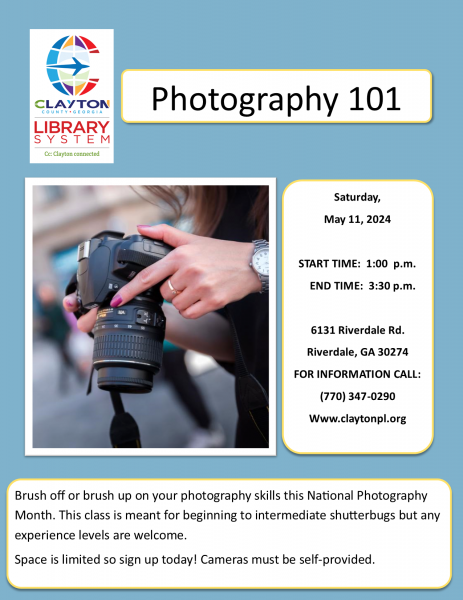 Image for event: Photography 101